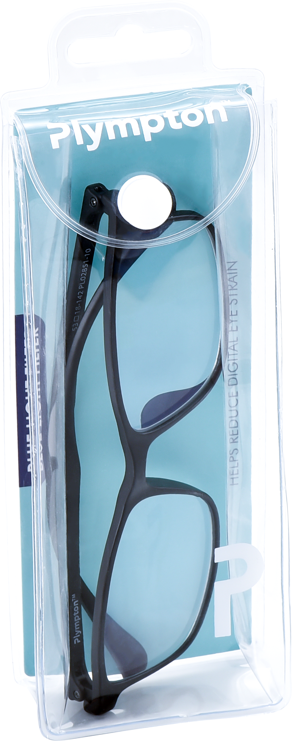 READING GLASSES BLACK W BLUE LIGHT FILTER