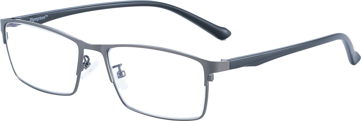 READING GLASSES METAL W BLUE LIGHT FILTER