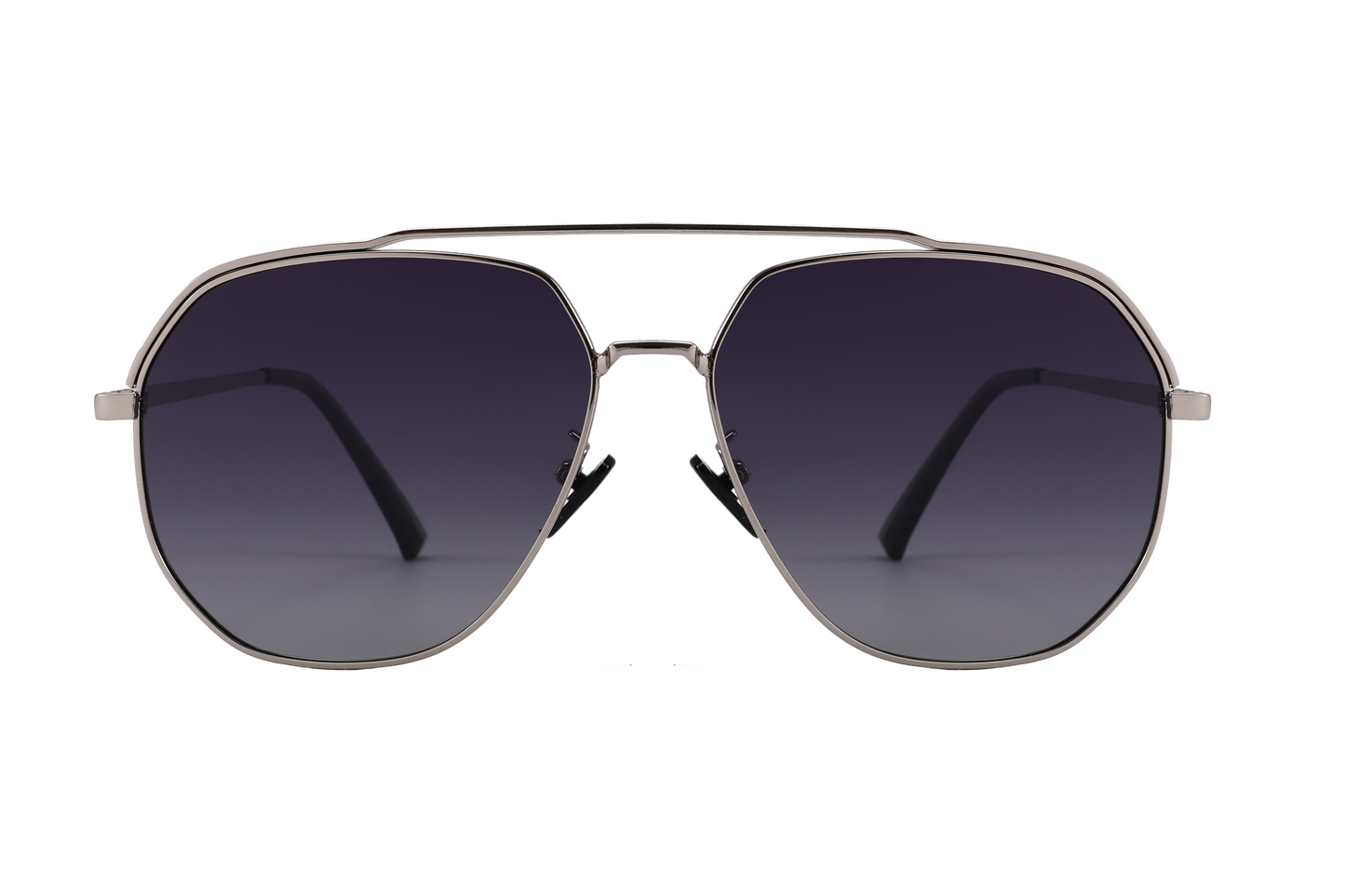 POLARIZED AVIATOR SUNNIES SILVER