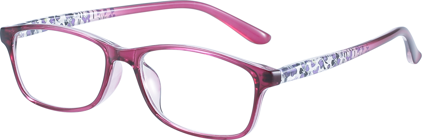 READING GLASSES PURPLE W BLUE LIGHT FILTER